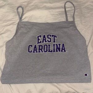 Champion Heather Gray East Carolina Crop Top